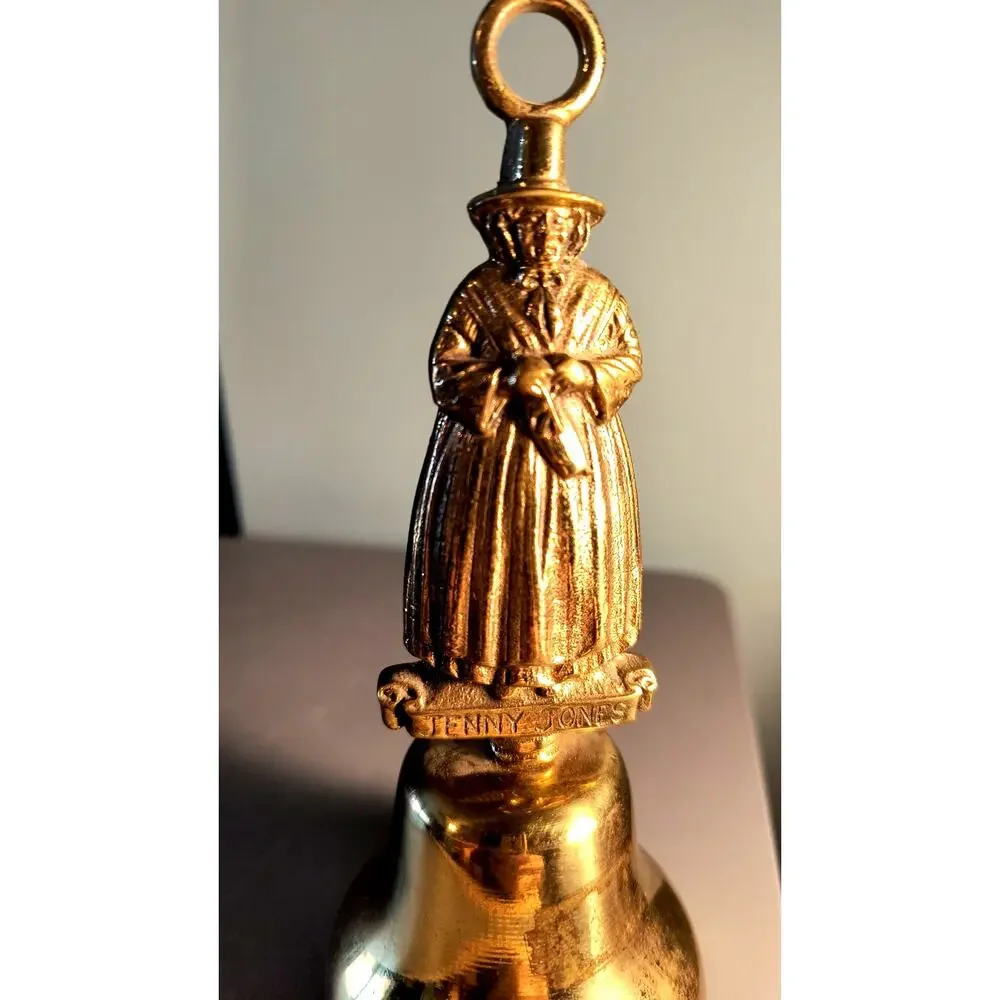 902.  Brass Hand Bell Jenny Jones Celtic Lady Southern Belle